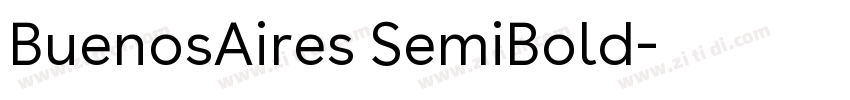 BuenosAires SemiBold字体转换 BuenosAires SemiBold字体转换